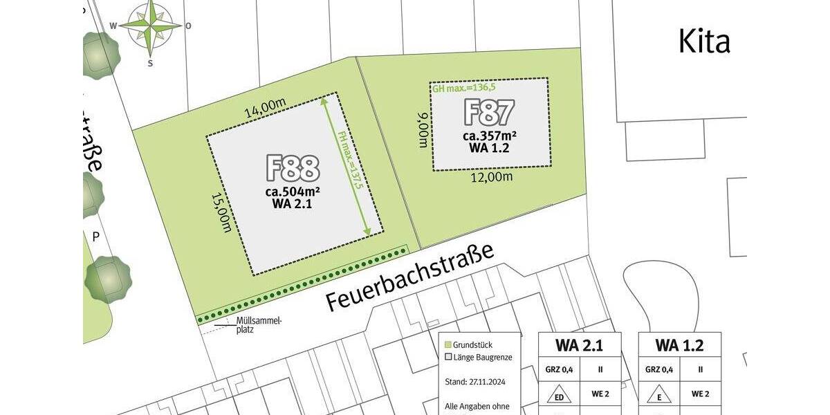 Baureifes Baugrundstück für ein freistehendes Haus ohne Bau- oder Architektenbindung! zimmer