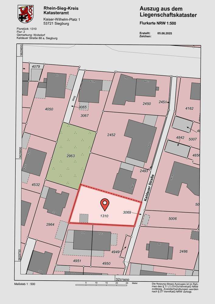 Grundstück zu verkaufen in Siegburg 349.000 € 484 m²