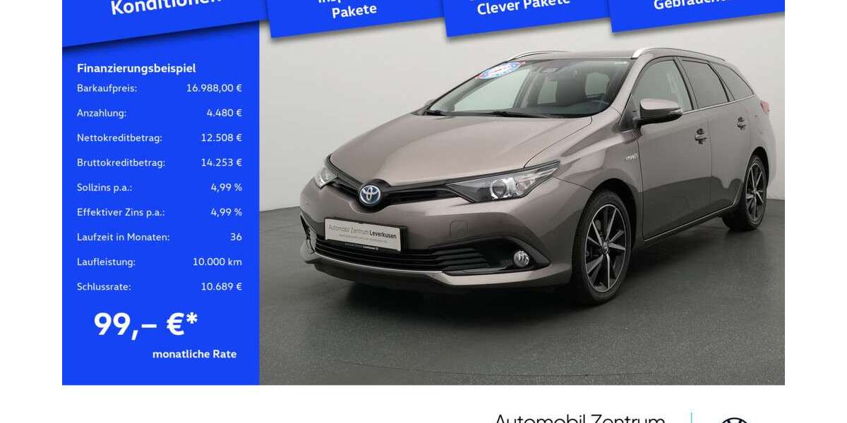 Toyota Auris 83.004 km 16.988 &euro; Leverkusen 51379