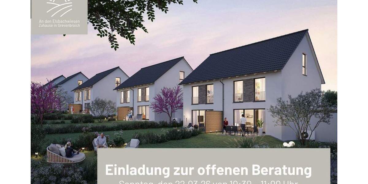 Doppelhaushälfte Grevenbroich Elsen - 5 Zimmer, 132 m&sup2;, 599.900&euro; | Angebot:25734503