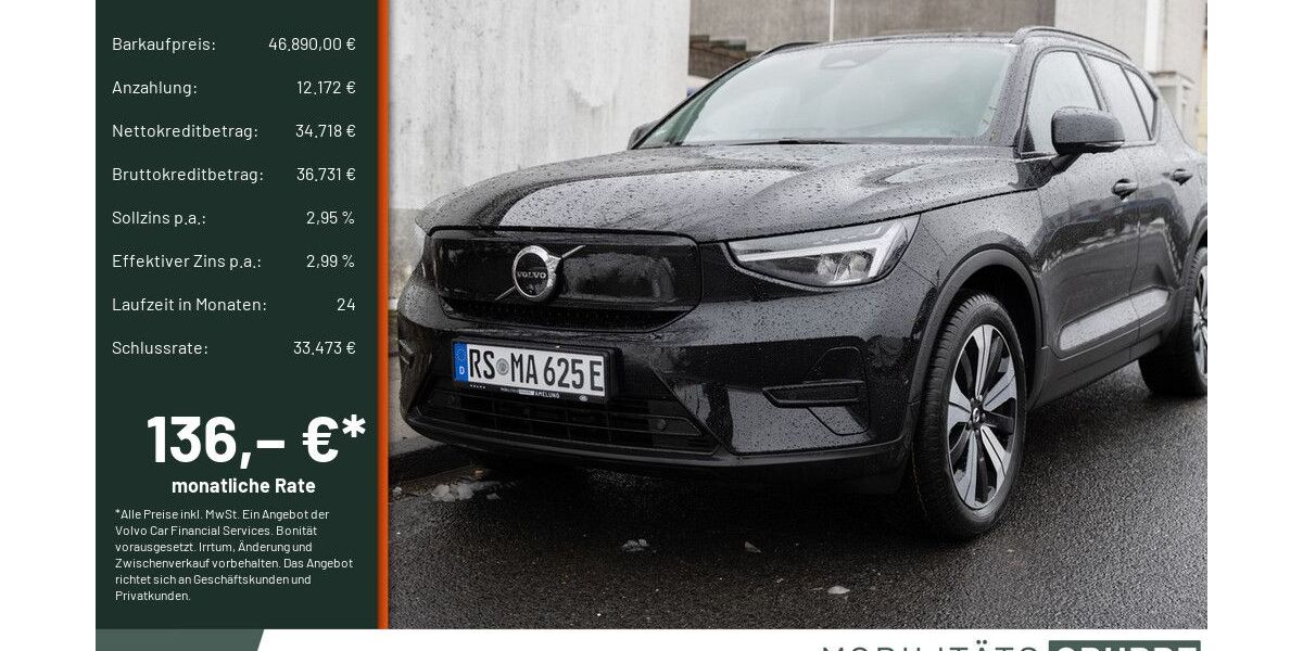 Volvo EX40 5.000 km 46.590 &euro; Remscheid 42855