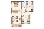Etagenwohnung Niederkassel - 3 Zimmer, 64 m&sup2;, 299.000&euro; | Angebot:27024720