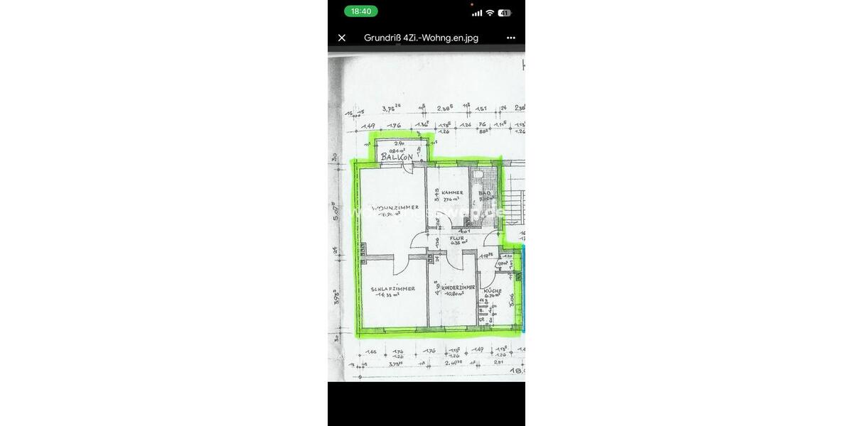 Etagenwohnung Köln Kalk - 4 Zimmer, 72 m&sup2;, 880&euro; | Angebot:25343364