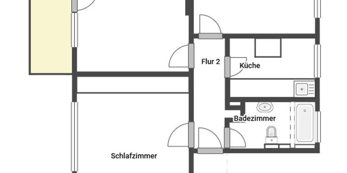 Charmante 3-Zimmer-Wohnung mit Balkon und eigenem Stellplatz 3 zimmer