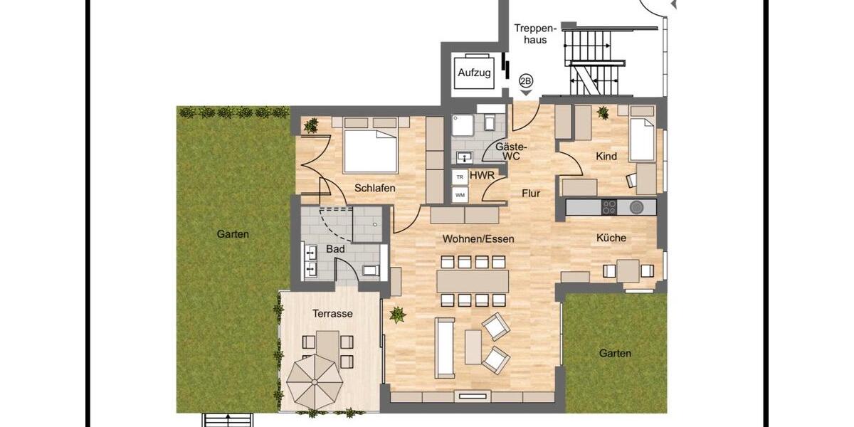 Exklusive Gartenwohnung im hochwertigen Neubau - Provisionsfrei 3 zimmer
