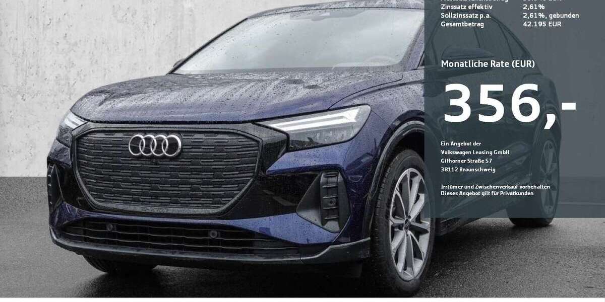 Audi Q4 e-tron 9.850 km 39.540 &euro; Düsseldorf 40549