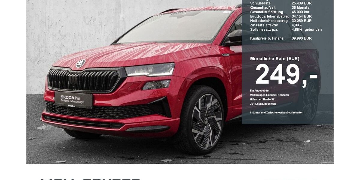 Skoda Karoq 21.454 km 39.880 &euro; Düsseldorf 40474