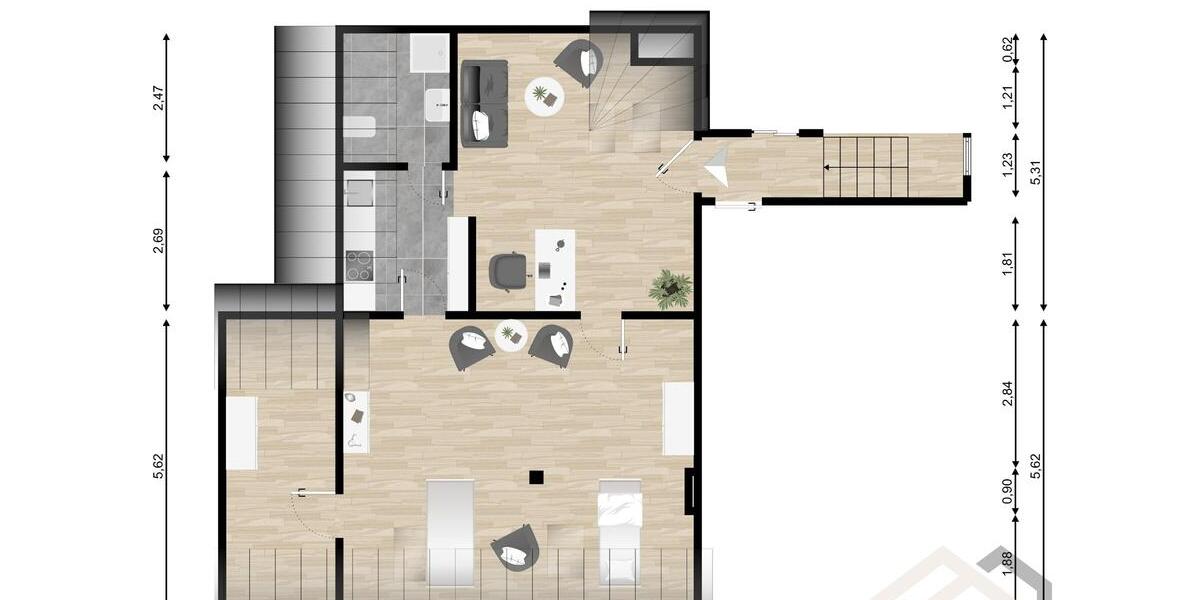 Kleine, feine Praxis-Bürofläche in Schlebuscher Lage zimmer