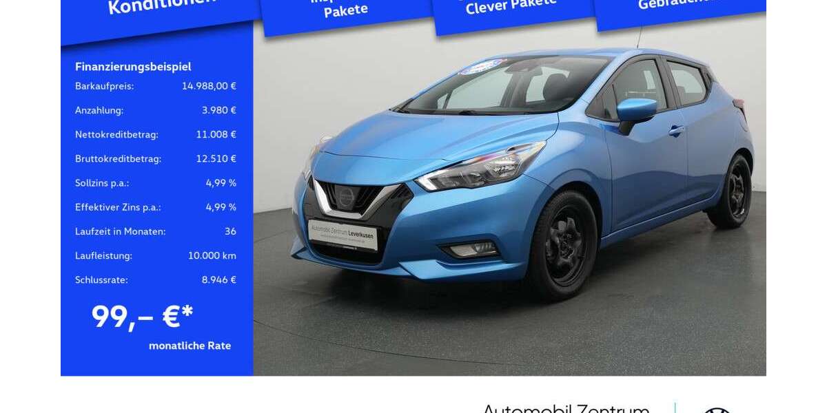 Nissan Micra 22.342 km 14.988 &euro; Leverkusen 51379