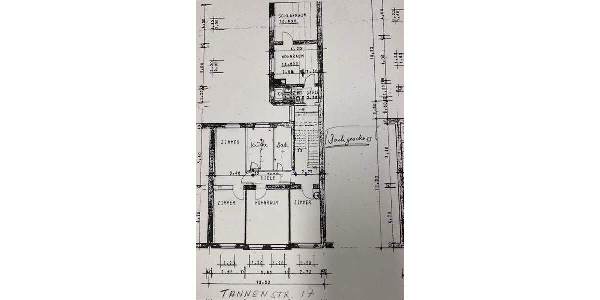 Jugendstil-MFH auf der Tannenstraße von Privat 1 zimmer