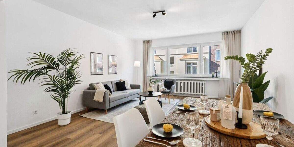 Etagenwohnung Düsseldorf Pempelfort - 3 Zimmer, 90 m&sup2;, 449.000&euro; | Angebot:25389499