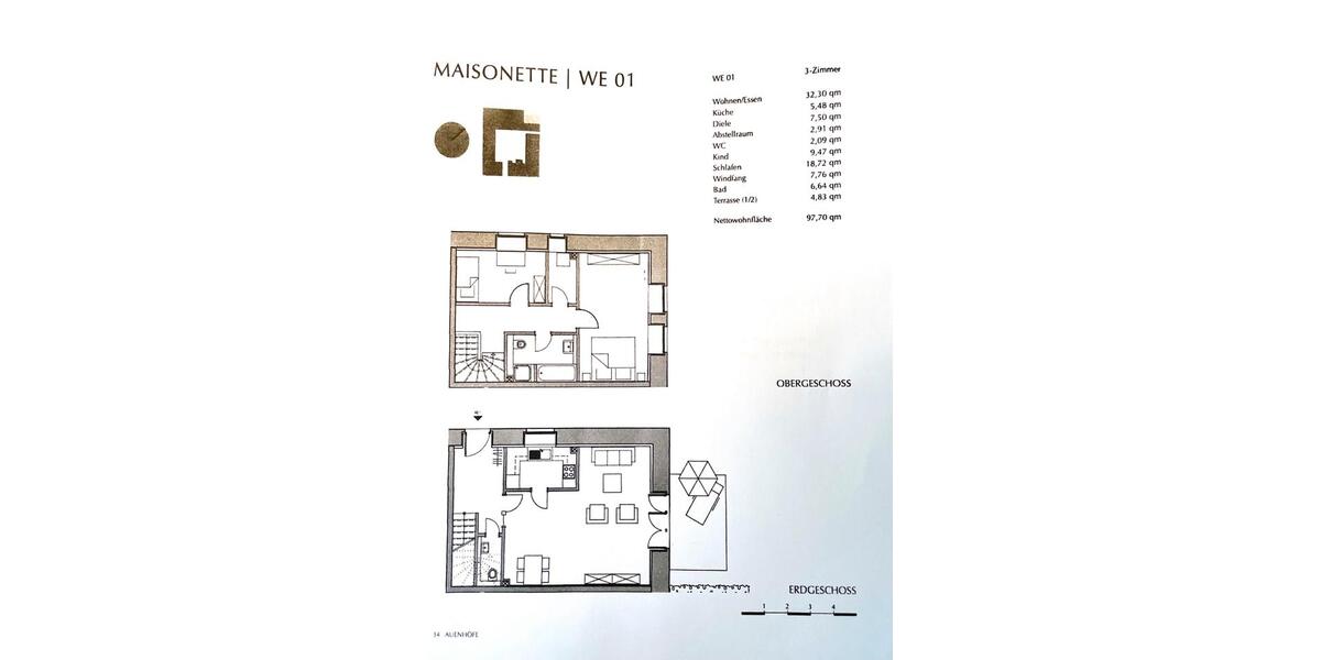 Maisonettenwohnung Köln Chorweiler - 3 Zimmer, 98 m&sup2;, 370.000&euro; | Angebot:27298471
