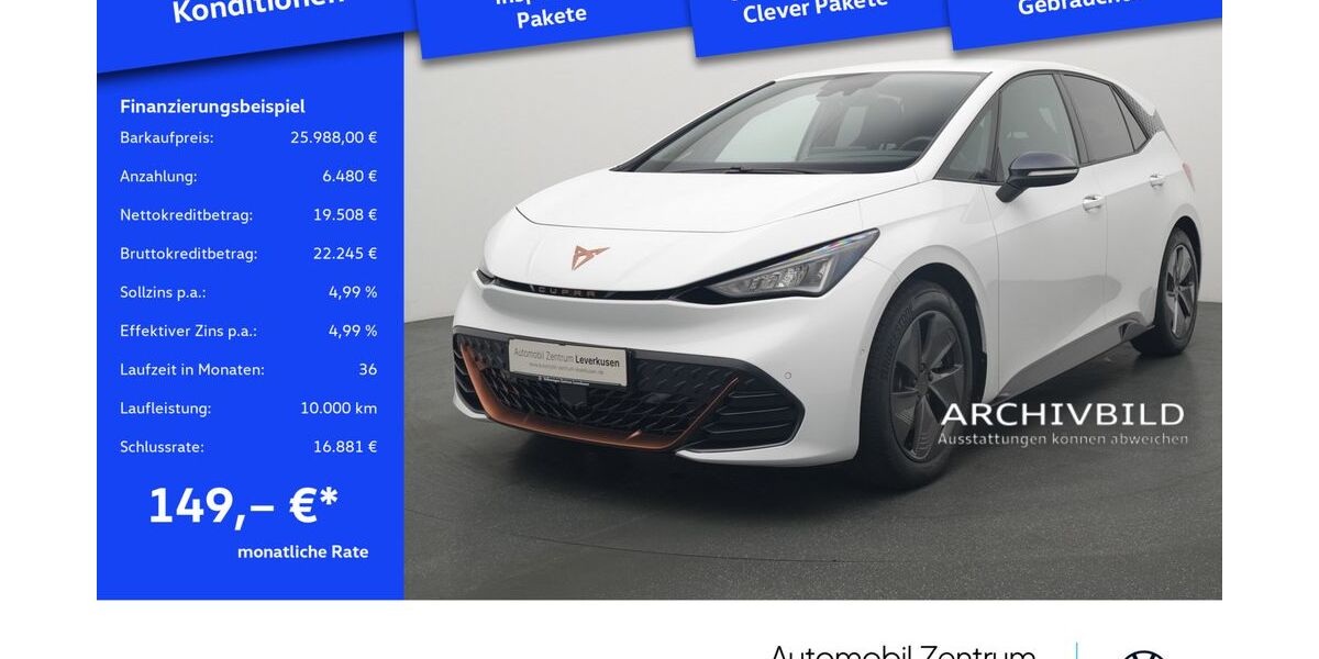 Cupra Born 25.266 km 25.988 &euro; Leverkusen 51379