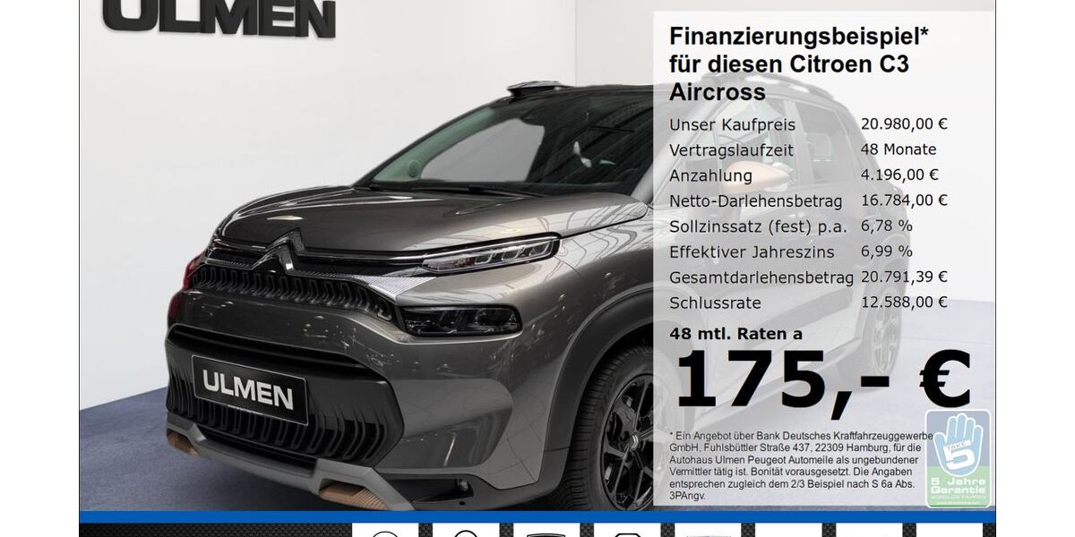 Citroen C3 Aircross 17.805 km 20.980 &euro; Düsseldorf 40233