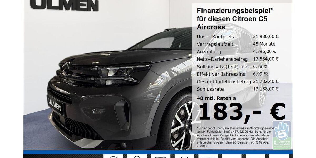 Citroen C5 Aircross 87.178 km 21.980 &euro; Düsseldorf 40233