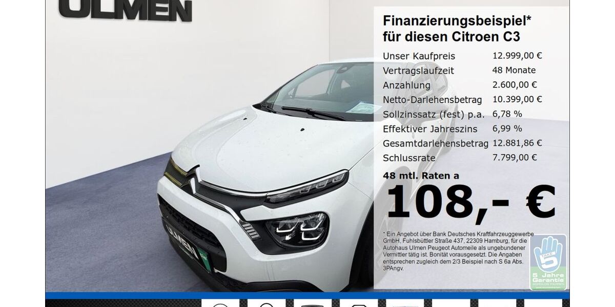 Citroen C3 22.975 km 12.999 € Düsseldorf 40233