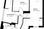 Dachgeschoßwohnung Neuss Augustinusviertel - 2.5 Zimmer, 67 m&sup2;, 1.150&euro; | Angebot:25968665