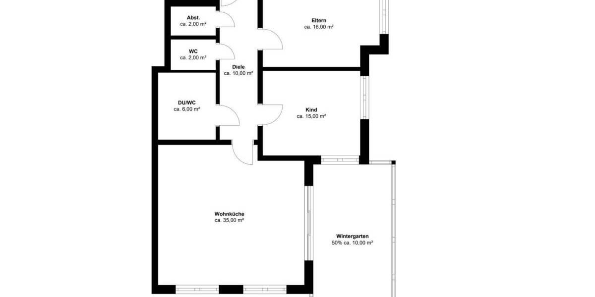 Etagenwohnung Pulheim - 2 Zimmer, 55 m&sup2;, 350.000&euro; | Angebot:23958769