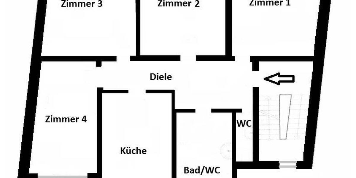 Etagenwohnung Leverkusen Wiesdorf Wiesdorf - 4 Zimmer, 150 m&sup2;, 1.395&euro; | Angebot:26385743
