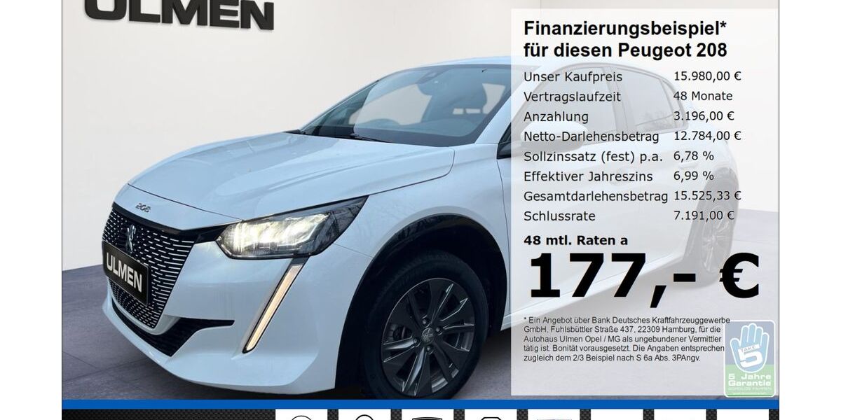 Peugeot 208 36.590 km 15.980 &euro; Düsseldorf 40231