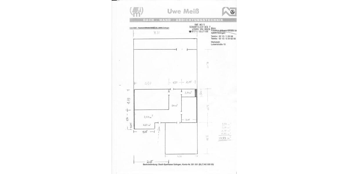 Dachgeschoßwohnung Solingen Aufderhöhe - 2 Zimmer, 57 m&sup2;, 625&euro; | Angebot:26356816
