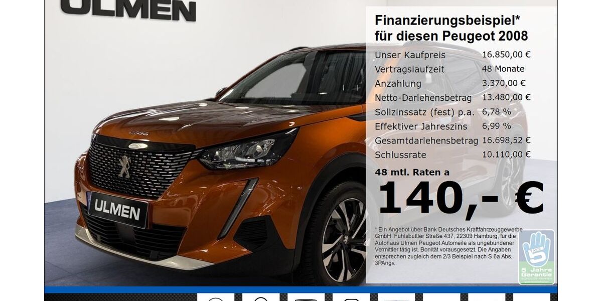 Peugeot 2008 47.495 km 16.850 &euro; Düsseldorf 40233
