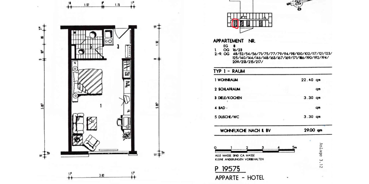 Hotel-Apartment als Kapitalanlage; Investment mit 5% Rendite 1 zimmer