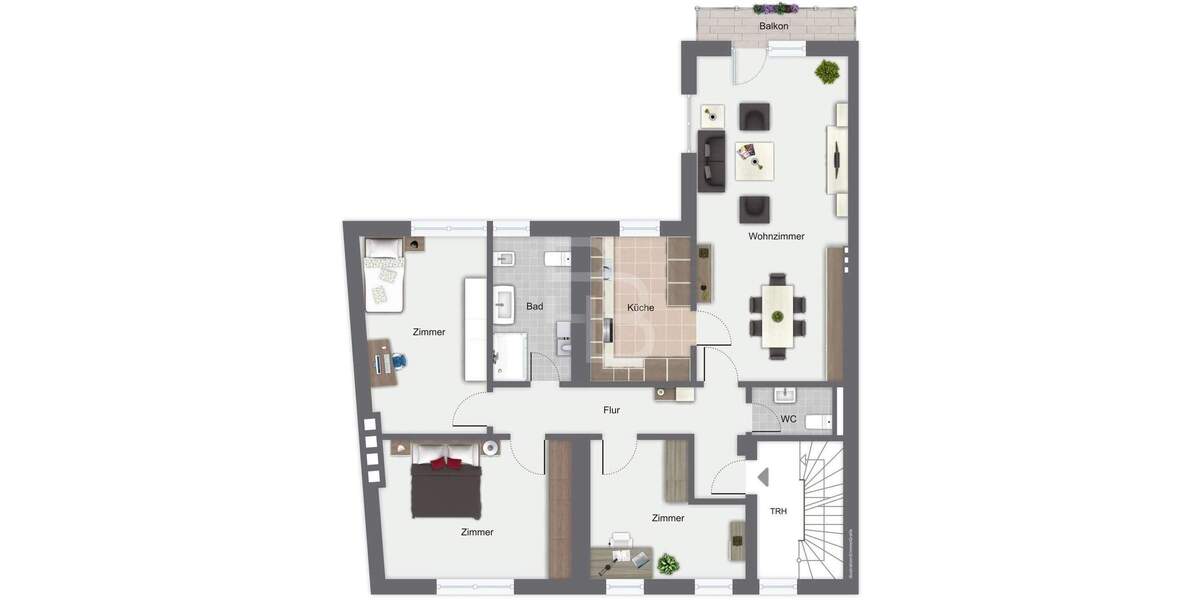 Etagenwohnung Köln Westhoven - 4 Zimmer, 109 m&sup2;, 727.500&euro; | Angebot:25687097
