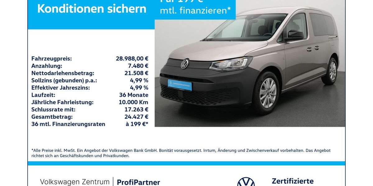 VW Caddy 6.621 km 26.980 &euro; Leverkusen 51379