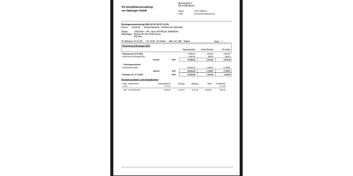 Etagenwohnung Neuss - 1 Zimmer, 52 m&sup2;, 159.000&euro; | Angebot:26958684
