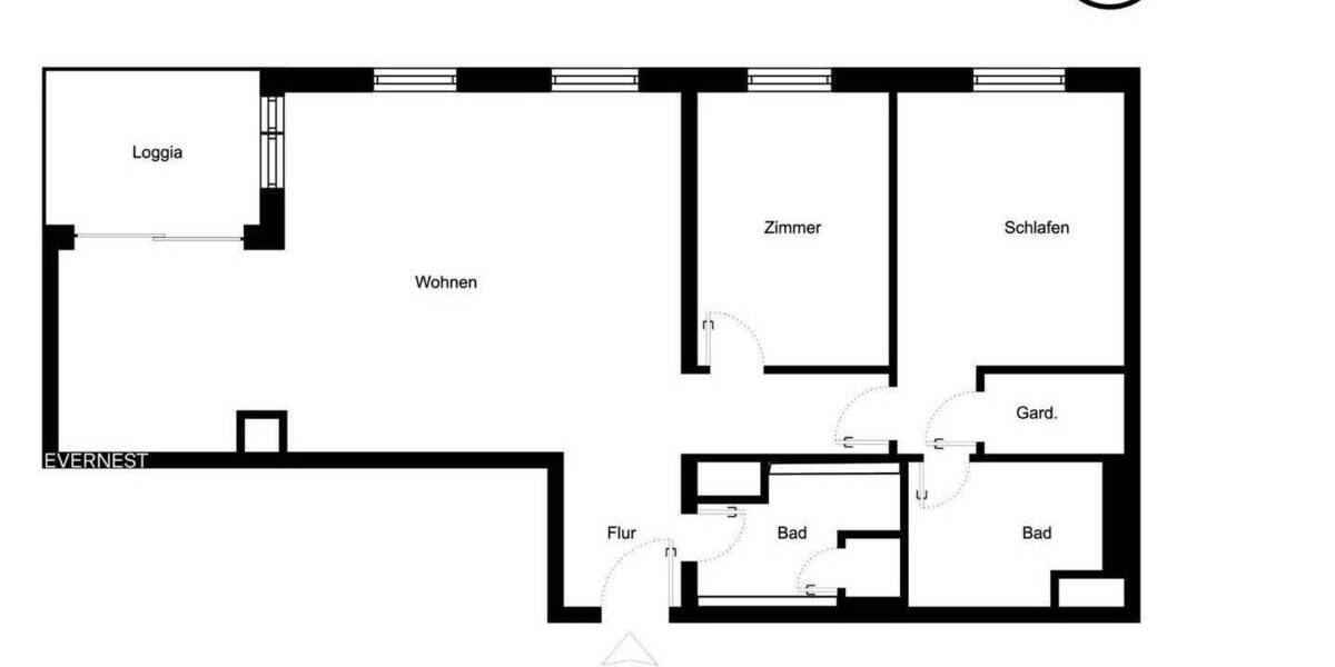 Etagenwohnung Düsseldorf Pempelfort - 3 Zimmer, 99 m&sup2;, 790.000&euro; | Angebot:23950648
