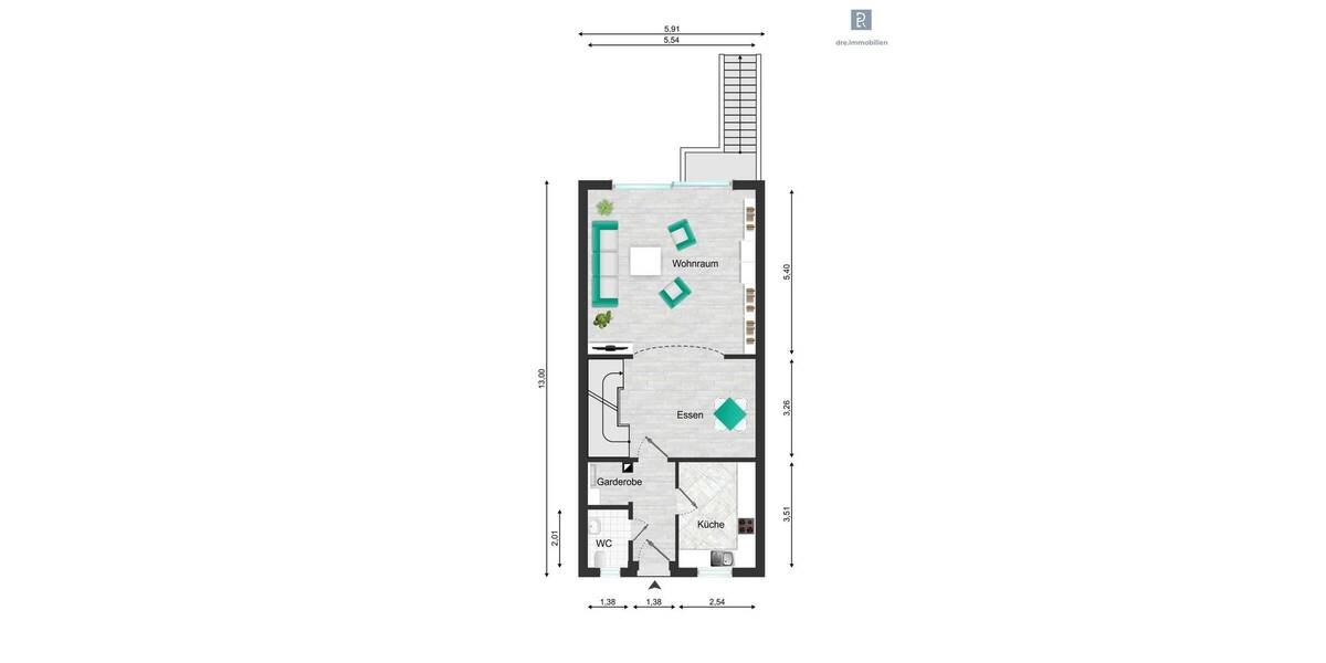 Reihenmittelhaus Erftstadt Liblar - 6 Zimmer, 166 m&sup2;, 549.000&euro; | Angebot:26290840