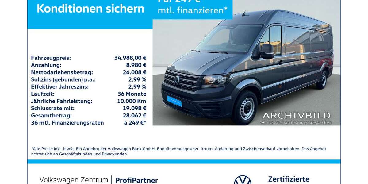 VW Crafter 13.407 km 34.988 &euro; Leverkusen 51379