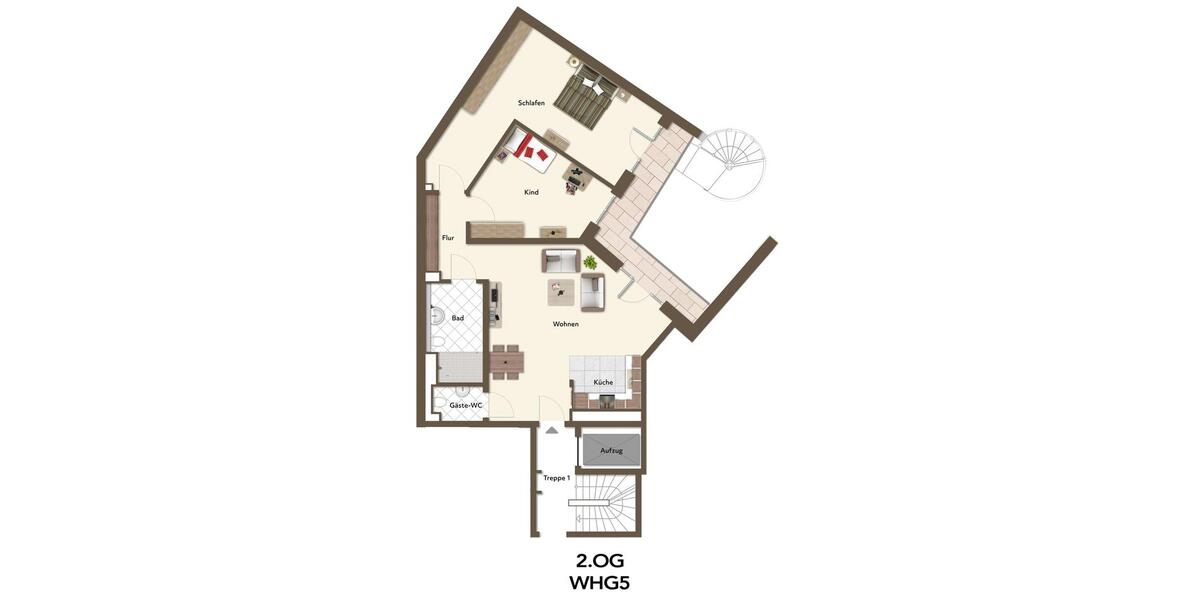 Etagenwohnung Düsseldorf Pempelfort - 3 Zimmer, 112 m&sup2;, 2.130&euro; | Angebot:23227910