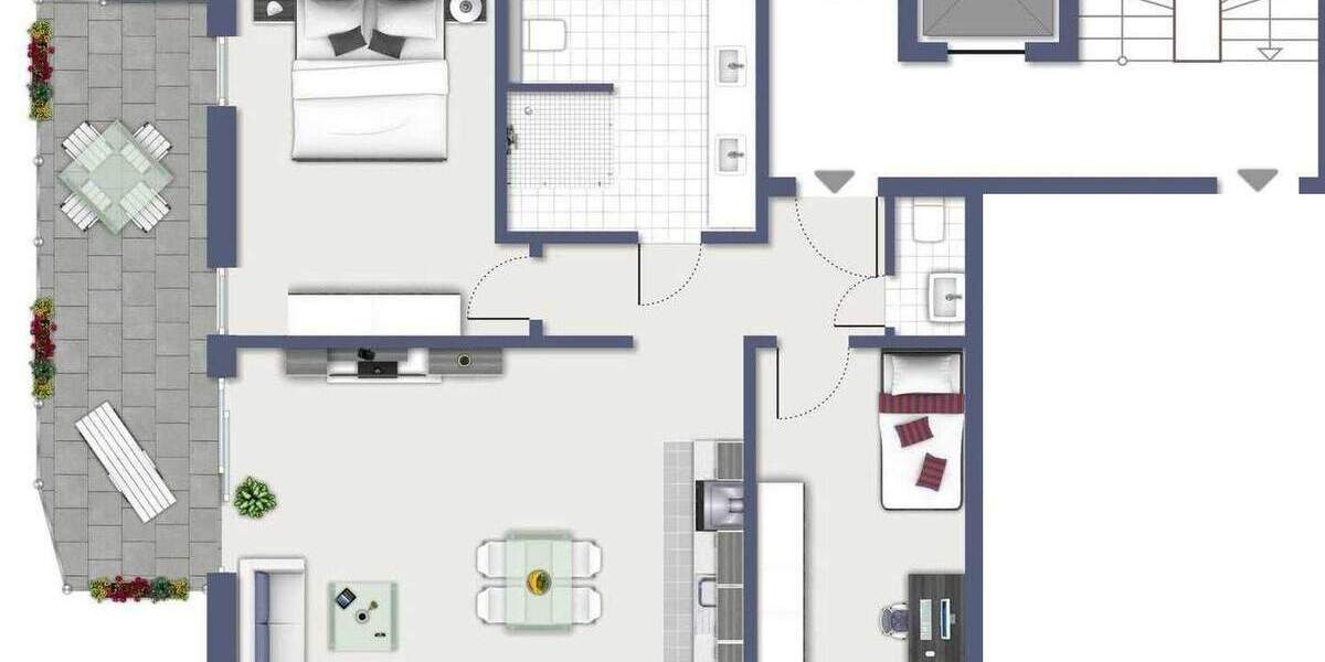 Etagenwohnung Leverkusen Schlebusch - 3 Zimmer, 82 m&sup2;, 499.000&euro; | Angebot:25400459