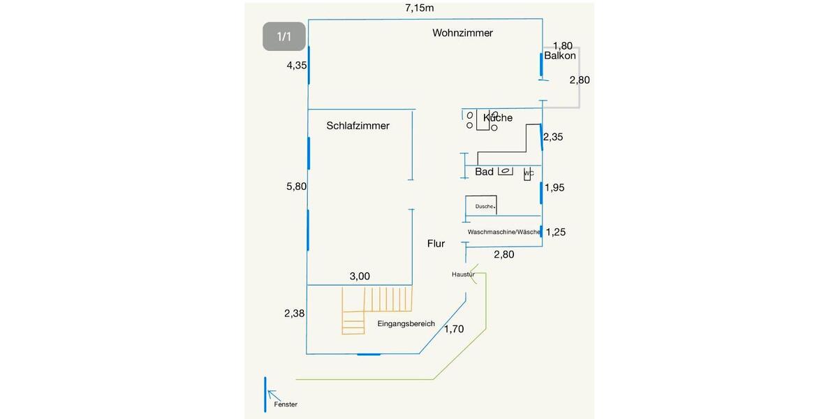 Etagenwohnung Neuss Furth-Mitte - 2 Zimmer, 75 m&sup2;, 95&euro; | Angebot:25391601