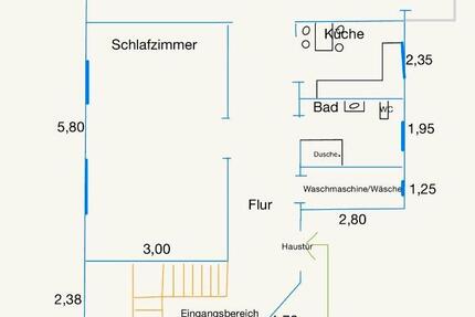 Wohnung Neuss Furth-Mitte - 2 Zimmer, 75 m&sup2;, 95&euro; | Angebot:25391601