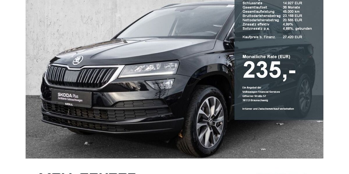 Skoda Karoq 17.840 km 27.380 &euro; Düsseldorf 40474
