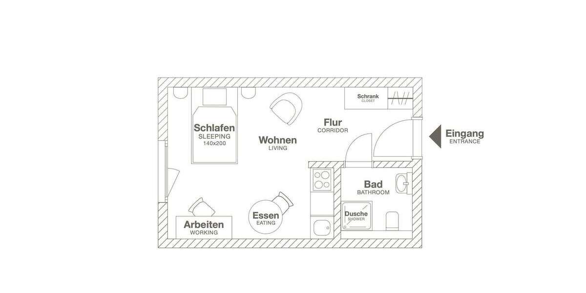 Zimmer Leverkusen Opladen - 1 Zimmer, 1.639&euro; | Angebot:25531861