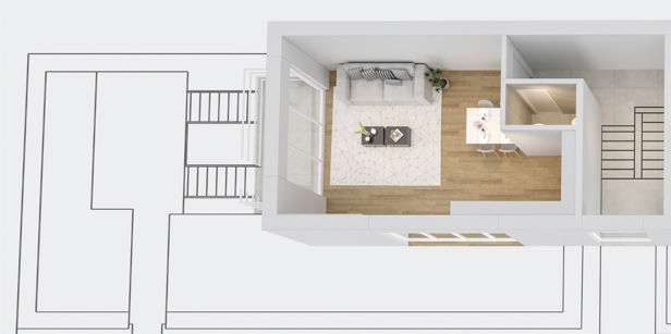 Wohnung zum Kaufen in TROISDORF 269.000 € 49 m² 1 zimmer