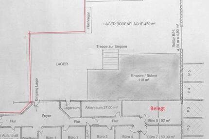 Trockene Lagerhalle Abstellraum 550m² mit 4m Rolltor zu vermieten zimmer