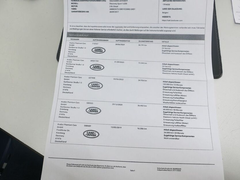 Land Rover Discovery Sport 90.000 km 16.800 € Bergisch Gladbach 51427