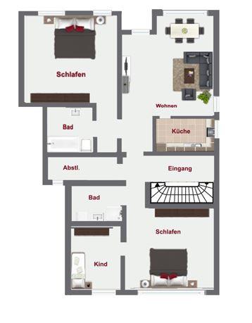 Charmante 3,5-Zimmer-Wohnung mit Garten und Terrasse in ruhiger Lage von Lohmar 3.5 zimmer