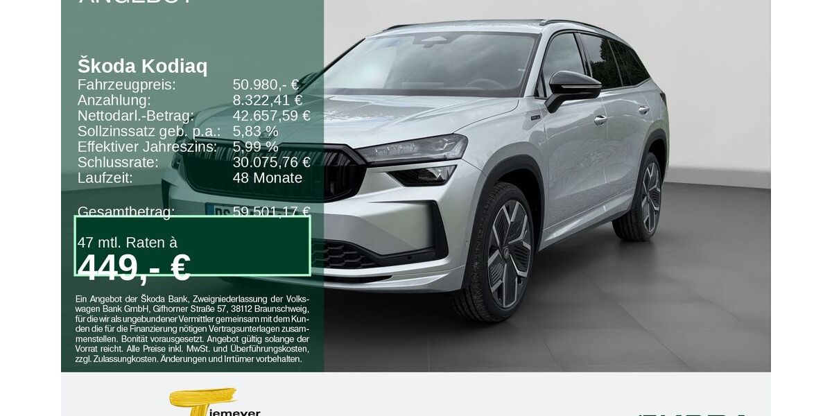 Skoda Kodiaq 12.999 km 49.990 &euro; Remscheid 42857