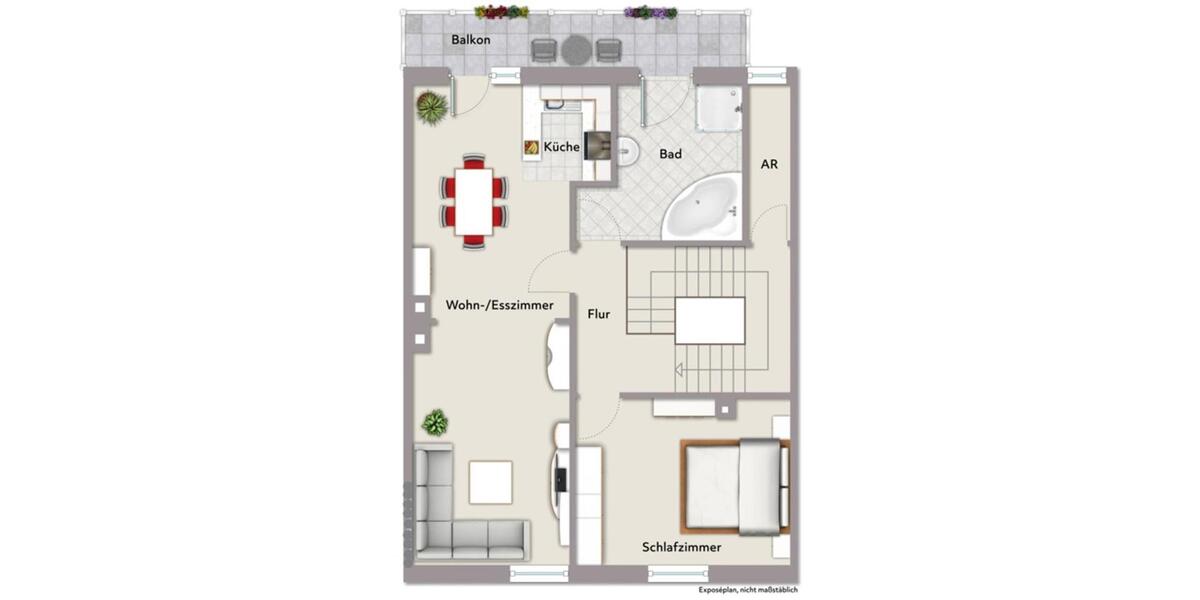 Etagenwohnung Solingen Ohligs - 2 Zimmer, 66 m&sup2;, 730&euro; | Angebot:25596607