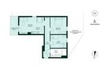 Etagenwohnung Düsseldorf Benrath - 3 Zimmer, 77 m&sup2;, 489.900&euro; | Angebot:25957405