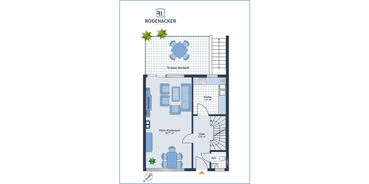 Gepflegtes Reihenmittelhaus mit Südostgarten und Garage in Pulheim-Sinnersdorf 4 zimmer