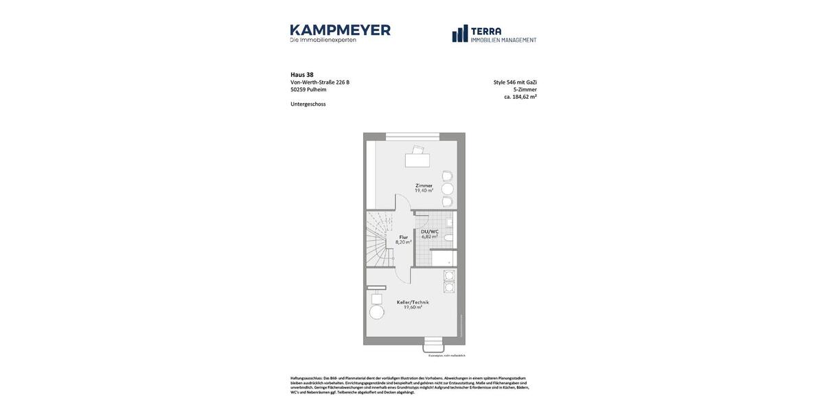 Doppelhaushälfte Pulheim - 5 Zimmer, 185 m&sup2;, 2.440&euro; | Angebot:25789780