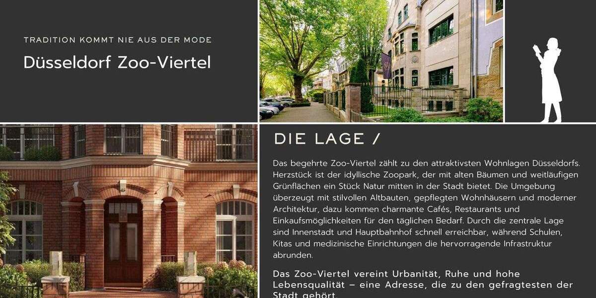 Etagenwohnung Düsseldorf Düsseltal - 3 Zimmer, 98 m&sup2;, 530.000&euro; | Angebot:25278831