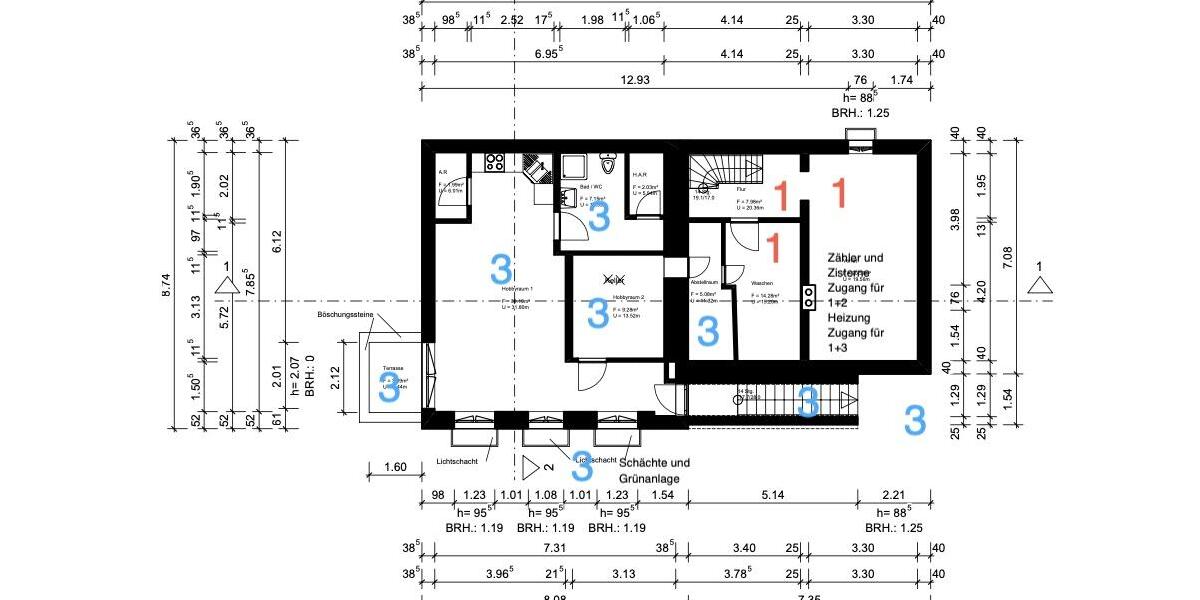 Etagenwohnung Hückeswagen - 2 Zimmer, 59 m&sup2;, 132.000&euro; | Angebot:27085994